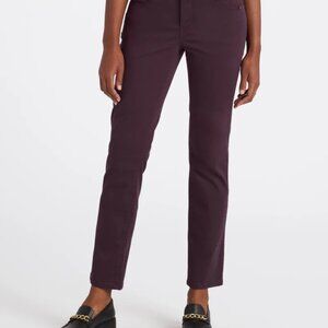 Democracy - Natalie Ab Solution Straight Leg Colored Jean - Dark Purple - Sz 16